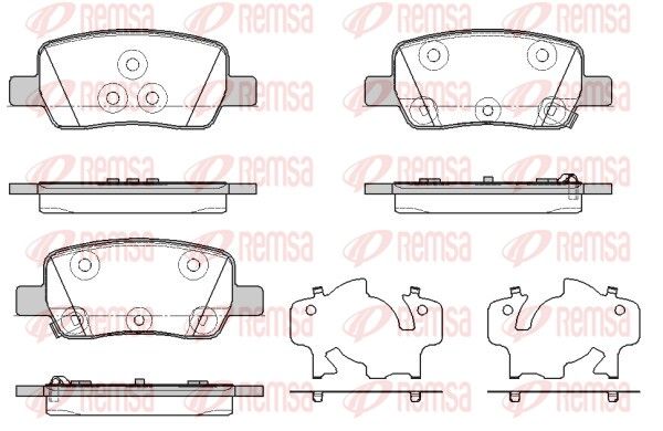 REMSA 1942.02 Brake Pad Set, disc brake