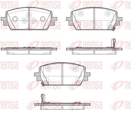 REMSA 1943.02 Brake Pad Set, disc brake