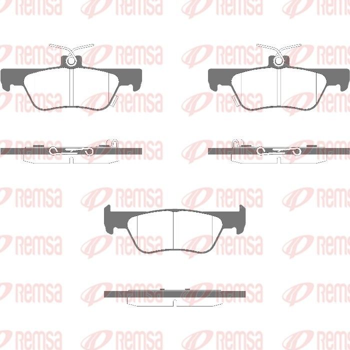 REMSA 1944.02 Brake Pad Set, disc brake