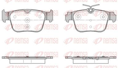 Brake Pad Set, disc brake REMSA 1945.00