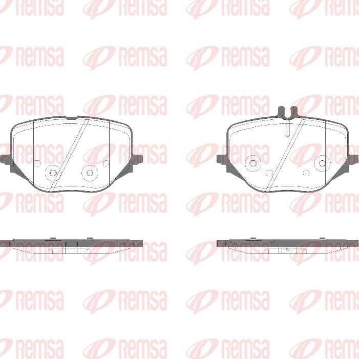 REMSA 1950.10 Brake Pad Set, disc brake