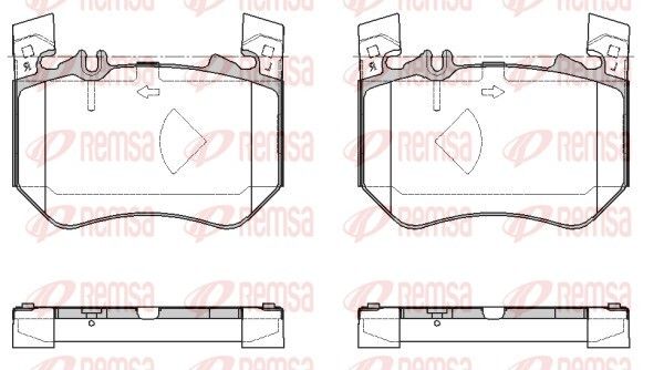 REMSA 1953.00 Brake Pad Set, disc brake
