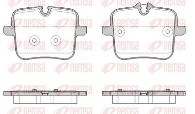 Brake Pad Set, disc brake REMSA 1954.00
