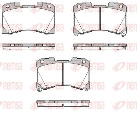 REMSA 1955.02 Brake Pad Set, disc brake