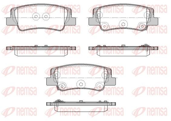 REMSA 1956.02 Brake Pad Set, disc brake