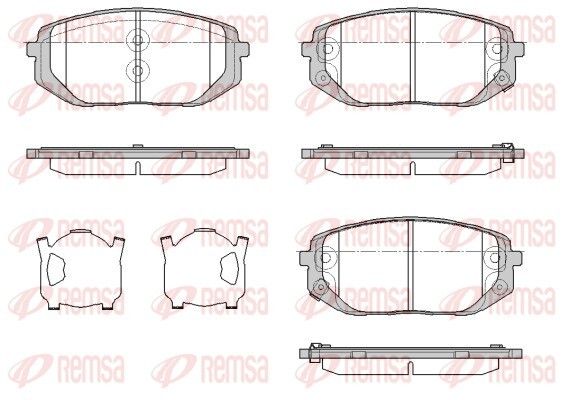 REMSA 1957.02 Brake Pad Set, disc brake