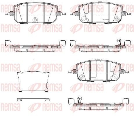 REMSA 1960.02 Brake Pad Set, disc brake