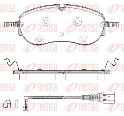 REMSA 1962.01 Brake Pad Set, disc brake