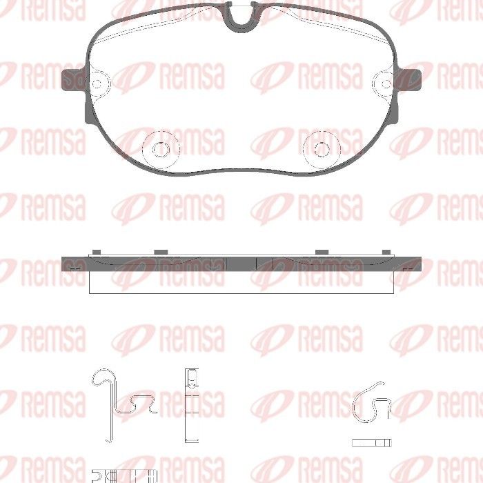 REMSA 1963.00 Brake Pad Set, disc brake