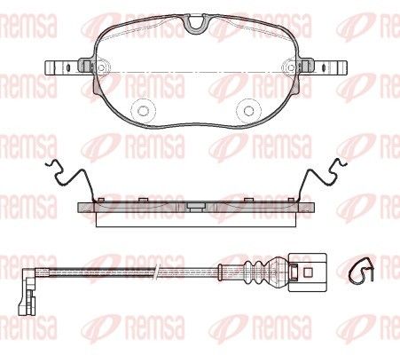 REMSA 1963.01 Brake Pad Set, disc brake