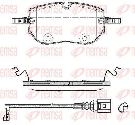 REMSA 1964.01 Brake Pad Set, disc brake