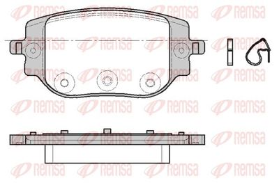 Brake Pad Set, disc brake REMSA 1965.00