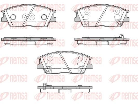 REMSA 1967.02 Brake Pad Set, disc brake