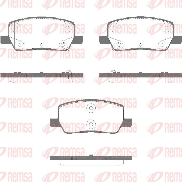 REMSA 1969.02 Brake Pad Set, disc brake
