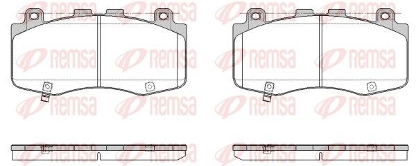 REMSA 1970.04 Brake Pad Set, disc brake
