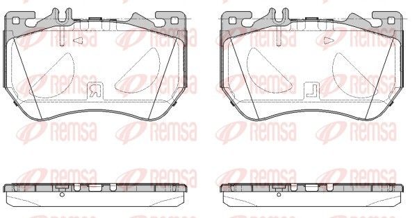 REMSA 1971.00 Brake Pad Set, disc brake