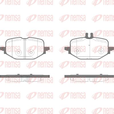 Brake Pad Set, disc brake REMSA 1972.10
