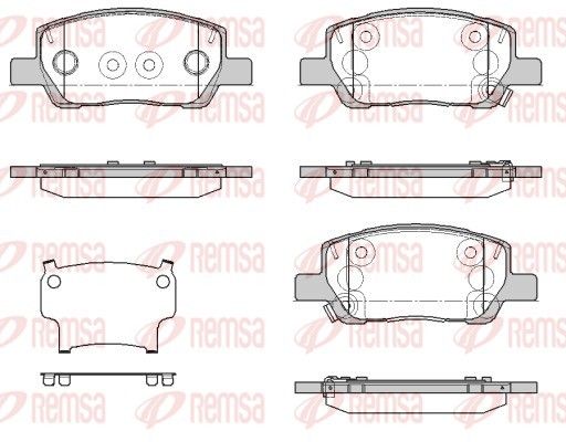 REMSA 1974.02 Brake Pad Set, disc brake