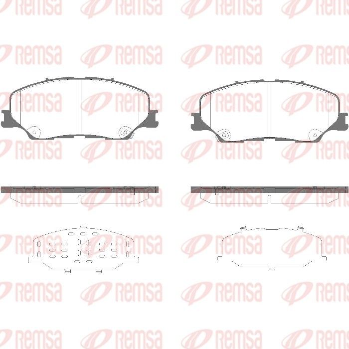 REMSA 1975.04 Brake Pad Set, disc brake