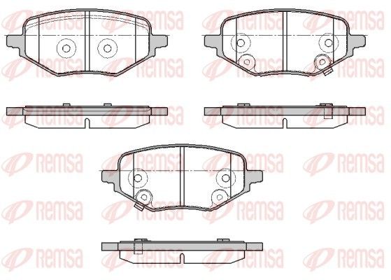 REMSA 1978.02 Brake Pad Set, disc brake