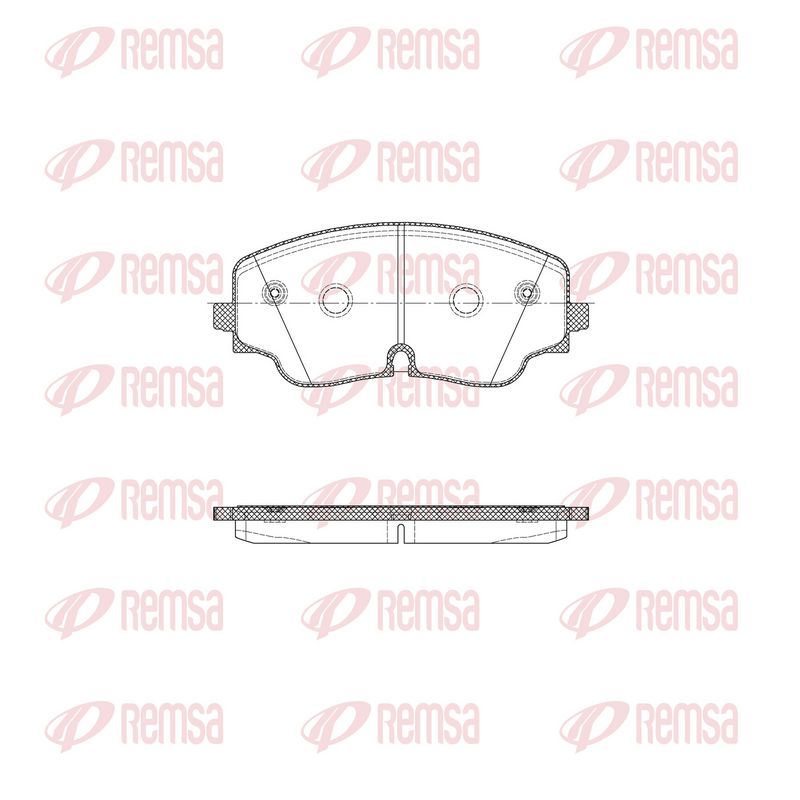 REMSA 1984.00 Brake Pad Set, disc brake