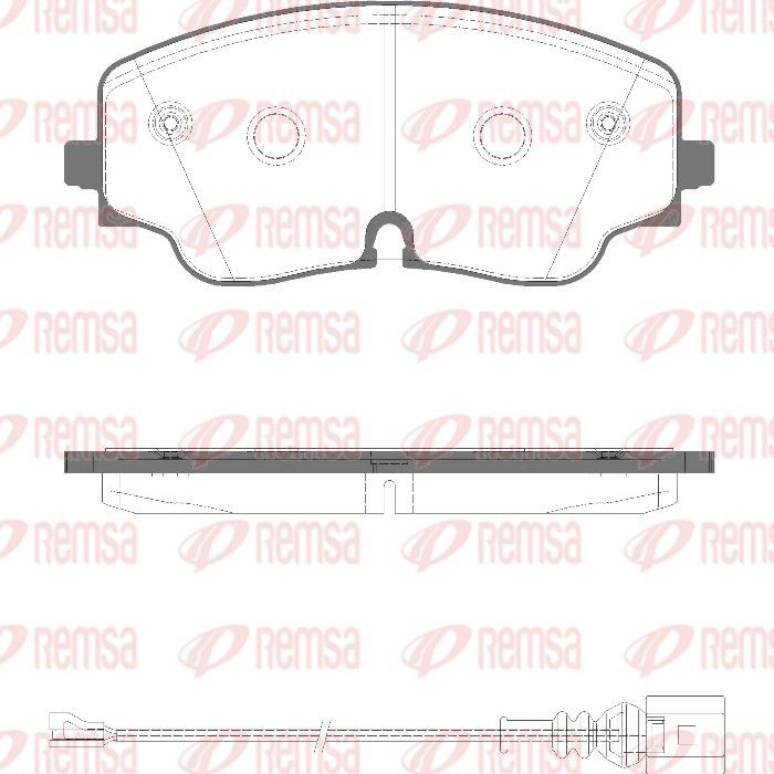 REMSA 1984.01 Brake Pad Set, disc brake
