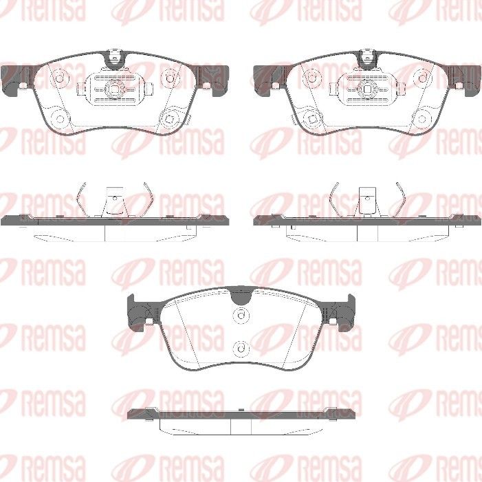 REMSA 1986.02 Brake Pad Set, disc brake