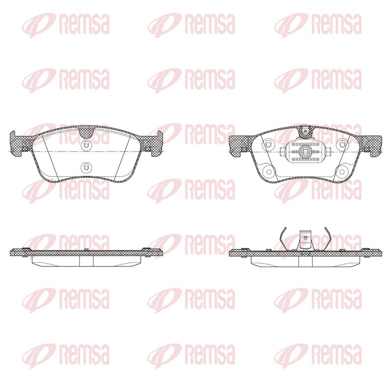 REMSA 1986.10 Brake Pad Set, disc brake