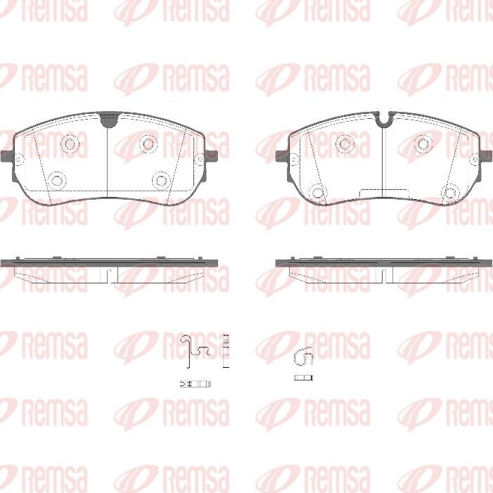 REMSA 1989.00 Brake Pad Set, disc brake