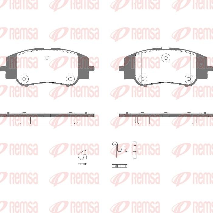 REMSA 1994.00 Brake Pad Set, disc brake