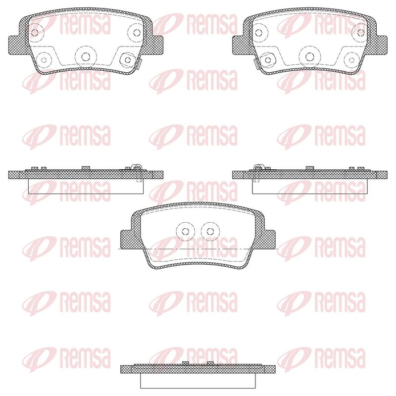 REMSA 1999.02 Brake Pad Set, disc brake