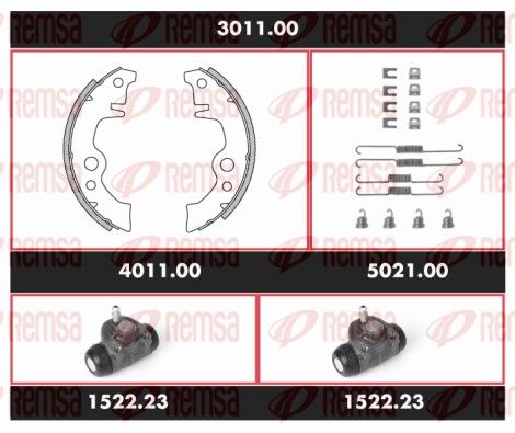 REMSA 3011.00 Brake Kit, drum brake