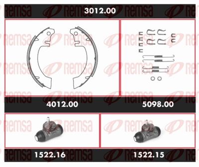 Brake Kit, drum brake REMSA 3012.00