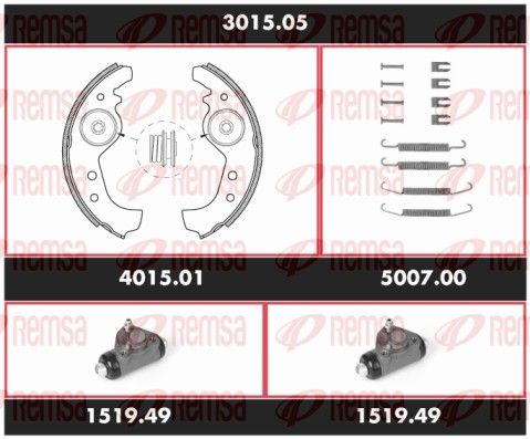 REMSA 3015.05 Brake Kit, drum brake