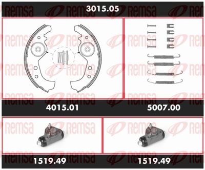Brake Kit, drum brake REMSA 3015.05