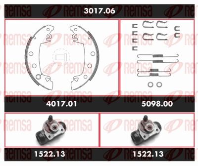 Brake Kit, drum brake REMSA 3017.06
