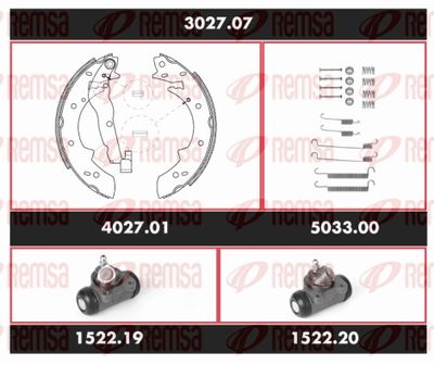 Brake Kit, drum brake REMSA 3027.07