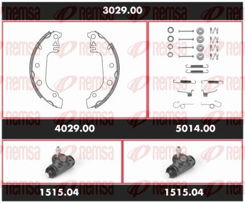 REMSA 3029.00 Brake Kit, drum brake