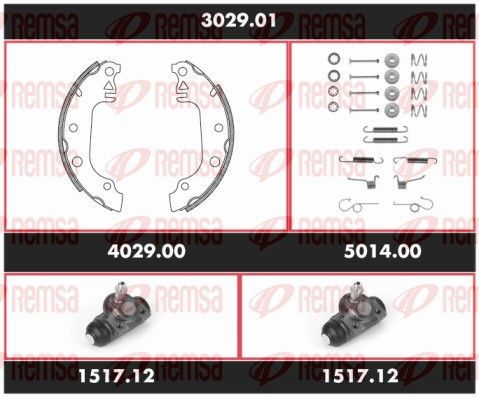 REMSA 3029.01 Brake Kit, drum brake