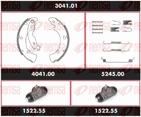 REMSA 3041.01 Brake Kit, drum brake