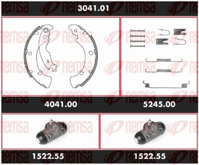 Brake Kit, drum brake REMSA 3041.01