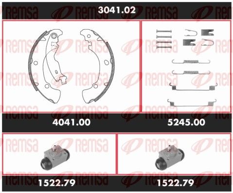 REMSA 3041.02 Brake Kit, drum brake