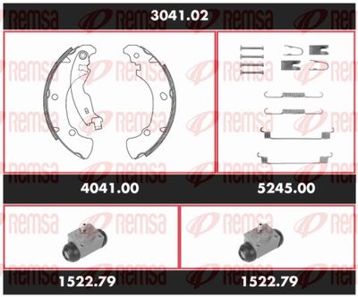 Brake Kit, drum brake REMSA 3041.02