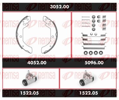 Brake Kit, drum brake REMSA 3052.00