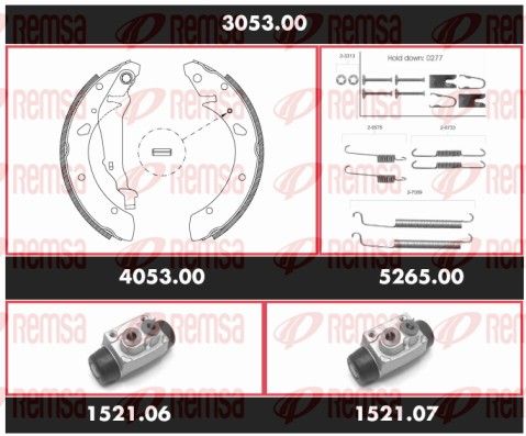 REMSA 3053.00 Brake Kit, drum brake