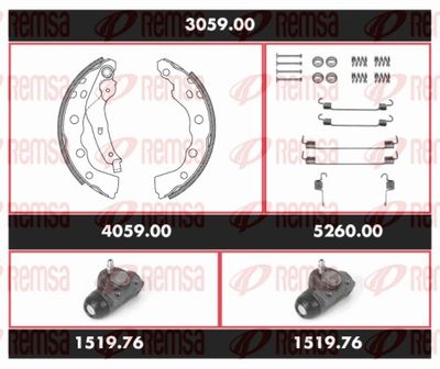 Brake Kit, drum brake REMSA 3059.00