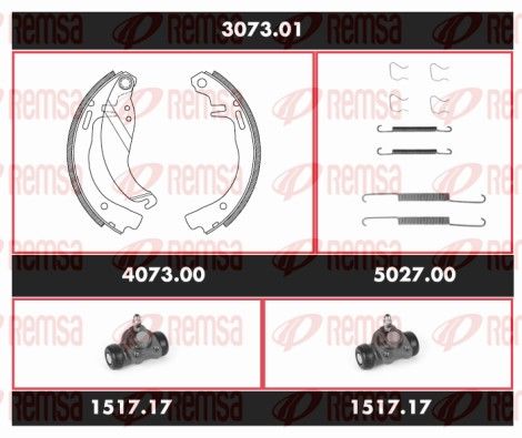 REMSA 3073.01 Brake Kit, drum brake