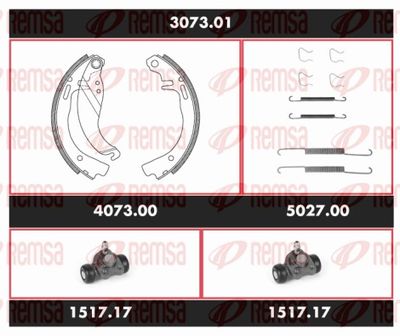 Brake Kit, drum brake REMSA 3073.01