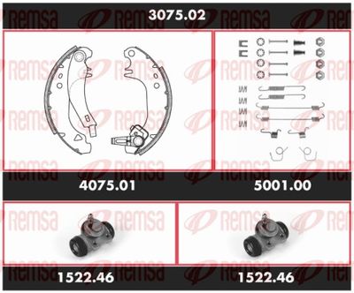 Brake Kit, drum brake REMSA 3075.02