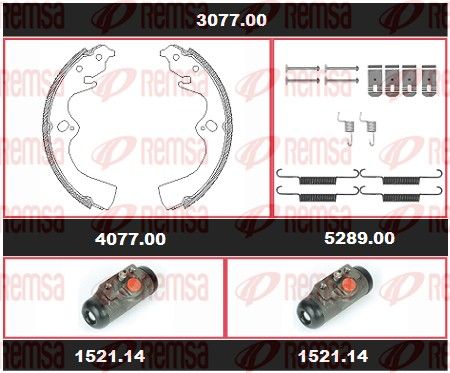 REMSA 3077.00 Brake Kit, drum brake